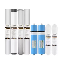 全给售水机滤芯 10寸PP+UDF+CTO+PP+RO膜400G*2+后置大T33*2