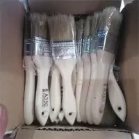 德瑞利 经典款A350扁油刷 猪鬃毛油漆刷子 1.5英寸 40mm 5把/件 1件(2件起订)