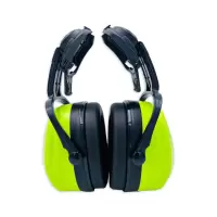 耐呗斯 NBS32E12 24dB隔音耳罩 挂安全帽式防噪音睡眠耳机 绿色绝缘款 1副