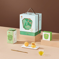 鲜品屋鲜品韵味1.29kg枣泥核桃仁月饼莲蓉青柠味月饼滇式云腿月饼组合装月饼礼盒