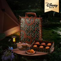 迪士尼快乐梦想家月饼礼盒420g卤肉蛋黄月饼红豆拉丝月饼组合装月饼礼盒