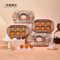 香港美诚 流心四喜奶黄月饼 720g 金翡翠流心奶黄月饼黑松露流心奶黄月饼流心芝士奶黄月饼白松露流心奶黄月饼中秋月饼礼盒