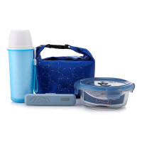 乐美雅保鲜盒饭盒餐具组合 凡尔赛四件套LC-S68F