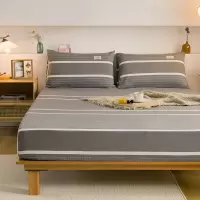 纯棉色织床笠天作之合