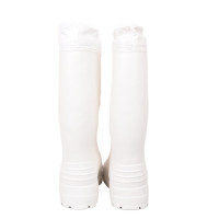 加榜 EVA泡沫白色棉水靴 超轻防水耐磨高筒 棉雨靴