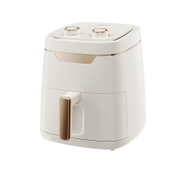 大宇(DAEWOO)多功能无油烤薯条不粘涂层空气炸锅DYKZ-3502米白