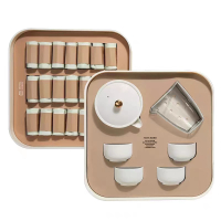 多采自然 盒我心意系列-功夫茶具套组福鼎白茶饼干茶寿眉白茶小茶包