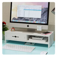 北竹家私 办公室桌面置物架护颈电脑显示器屏增高架底座键盘支架