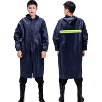 喜途 连体雨衣雨披 加大加长男女通用长衣 牛津布料通码 藏青色TDY-028 均码/成人款