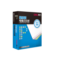 得力塞纳河N241-4电脑打印纸(1/3CS彩色撕边)