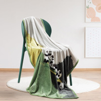 水星家纺萌宝百态雪貂绒毯