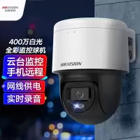 海康威视2寸 1路400万定焦双光PoE球机(需搭配录像机使用)+无硬盘 30米白光&红外补光/摄像头监控器室内外摄像机
