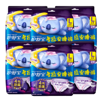 护舒宝考拉安睡裤超薄姨妈夜用裤型卫生巾安心夜安裤女经期加大码2条*6包L码100-140斤