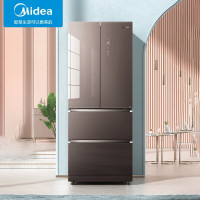 美的(Midea)400L变频法式多门双开门家用冰箱风冷无霜持久BCD-400WFGPZM(E)