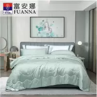 富安娜 莱赛尔印花抑菌夏被 半岛·宝石绿 203*229cm 货期5-10天