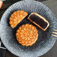 中秋节广式月饼礼盒装 三层铁盒