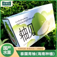 [苏鲜生]礼盒装 海南种植泰国青柚 净重4.5斤 2-3个 单果700-2000g 当季新鲜孕妇水果