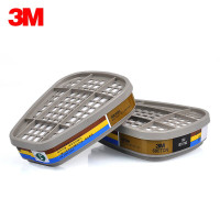 3M汞蒸气有机蒸气及酸性气体滤毒盒6007CN2个/包 单位:1包