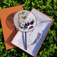 惠居尚品 熊猫团扇