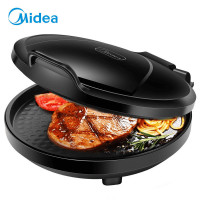 美的(Midea)煎烤机家用电饼铛上下盘单独加热加深加大悬浮烙饼机不粘涂层煎烤机煎饼烙饼机薄饼机JHN30F(XF)