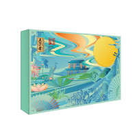 五芳斋月饼礼盒中秋礼品广式月饼蛋黄莲蓉豆沙五仁多口味组合中秋礼盒 五芳尚礼840g