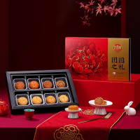 稻香村 中秋月饼礼盒传统手工月饼多口味组合 稻香村团圆之礼月饼礼盒400g