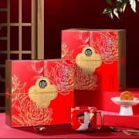 稻香村 中秋月饼礼盒传统手工月饼多口味组合 稻香村喜庆团圆月饼礼盒600g