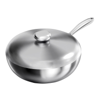 VELOSAN温仑山镜面不锈钢鹅卵石炒锅32cm VE034