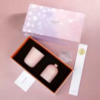 入棉香薰蜡烛礼盒-樱花浅语无火香薰50ml*1 香薰蜡烛80g*1