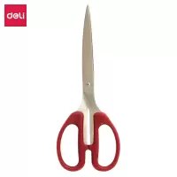 得力(deli)210mm办公家用生活剪刀(大号) 12把 颜色随机6010