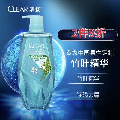 清扬(CLEAR) 植觉头皮护理净爽蓬松型去屑洗发露 380g-竹子