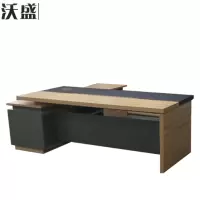 沃盛 华盛家具办公桌行政桌 柚木色 1600*1600*760mm (单位:张)