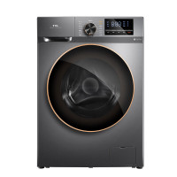 TCL G100F12S-D 滚筒洗衣机 DD直驱洗衣机 直驱变频 纤薄机身 内桶循环风 星耀灰