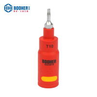 宝合(BOOHER)1/4"系列双色绝缘花型旋具套筒T30 YX