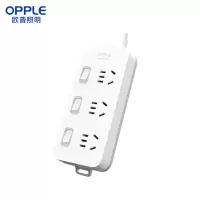 欧普照明(OPPLE)国标基础有线排插10A 250V1.8M 插线板S03-2302