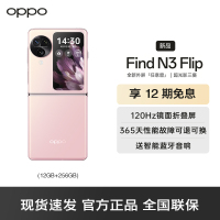 OPPO Find N3 Flip 薄雾玫瑰 12GB+256GB 5G数字移动电话机 全网通5G手机