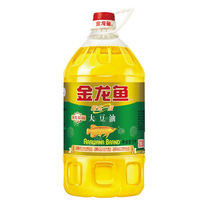 金龙鱼 食用油 浸出精炼一级大豆油 5L