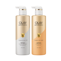 OLAY玉兰油烟酰胺沐浴露滋养弹润+莹亮透光 500ml*2瓶