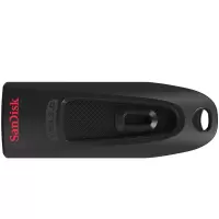 闪迪U盘CZ4864GB USB3.0 至尊高速 黑色 读速130MB/s 经典USB3.0 U盘 单位:1个