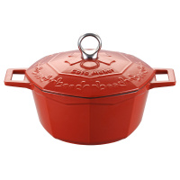 卡特马克八角丝带珐琅铸铁锅GYL-SDFL22TH