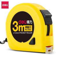 得力(deli)钢卷尺卷尺耐摔钢卷尺尺子拉尺卷尺精准测量便携尺子测量工具5M 便携自动钢卷尺3米 8202 5个装