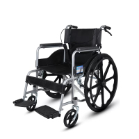 轮椅车折叠轻便老人老年多功能专用代步手推车 一体轮软座款-不带坐便不可躺-无餐桌