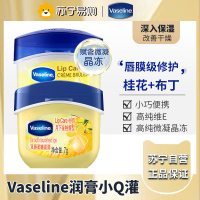 凡士林(Vaseline)滋养修护润唇膏 保湿补水防干裂 新老随机 金桂花7G+焦糖布丁7G