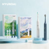 HYUNDAI X900 电动牙刷 声波电动牙刷 皓齿白/焉蓝色