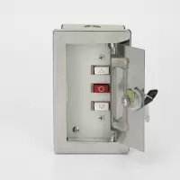 防火卷帘门开关控制按钮 全面板防火锁盒+三角按钮 (国产 ) 一个装