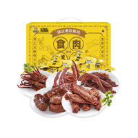 周黑鸭 十全十美套装558g 鸭肉零食真空装 武汉鸭脖锁骨鸭舌翅零食小吃