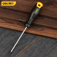 得力中孔花型螺丝批(黄) T15×100mm DL6210015T 5个