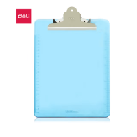 得力(deli)A4透明商务书写板夹 写生便携写板夹/写字垫板 蓝9252