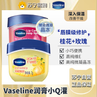 凡士林(Vaseline)滋养修护润唇膏 保湿补水防干裂 新老随机 金桂花7G+玫瑰7G