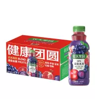 农夫山泉农夫果园30%混合果汁葡萄苹果蓝莓石榴西梅1*15*450ml-纸箱装